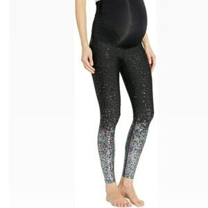 Beyond the Bump High Waist Alloy Ombre Leggings Size: XS